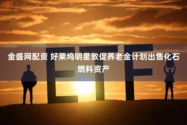 金盛网配资 好莱坞明星敦促养老金计划出售化石燃料资产
