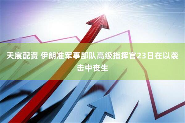 天宸配资 伊朗准军事部队高级指挥官23日在以袭击中丧生