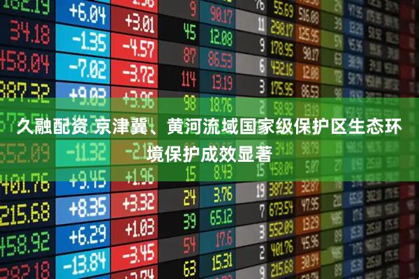 久融配资 京津冀、黄河流域国家级保护区生态环境保护成效显著